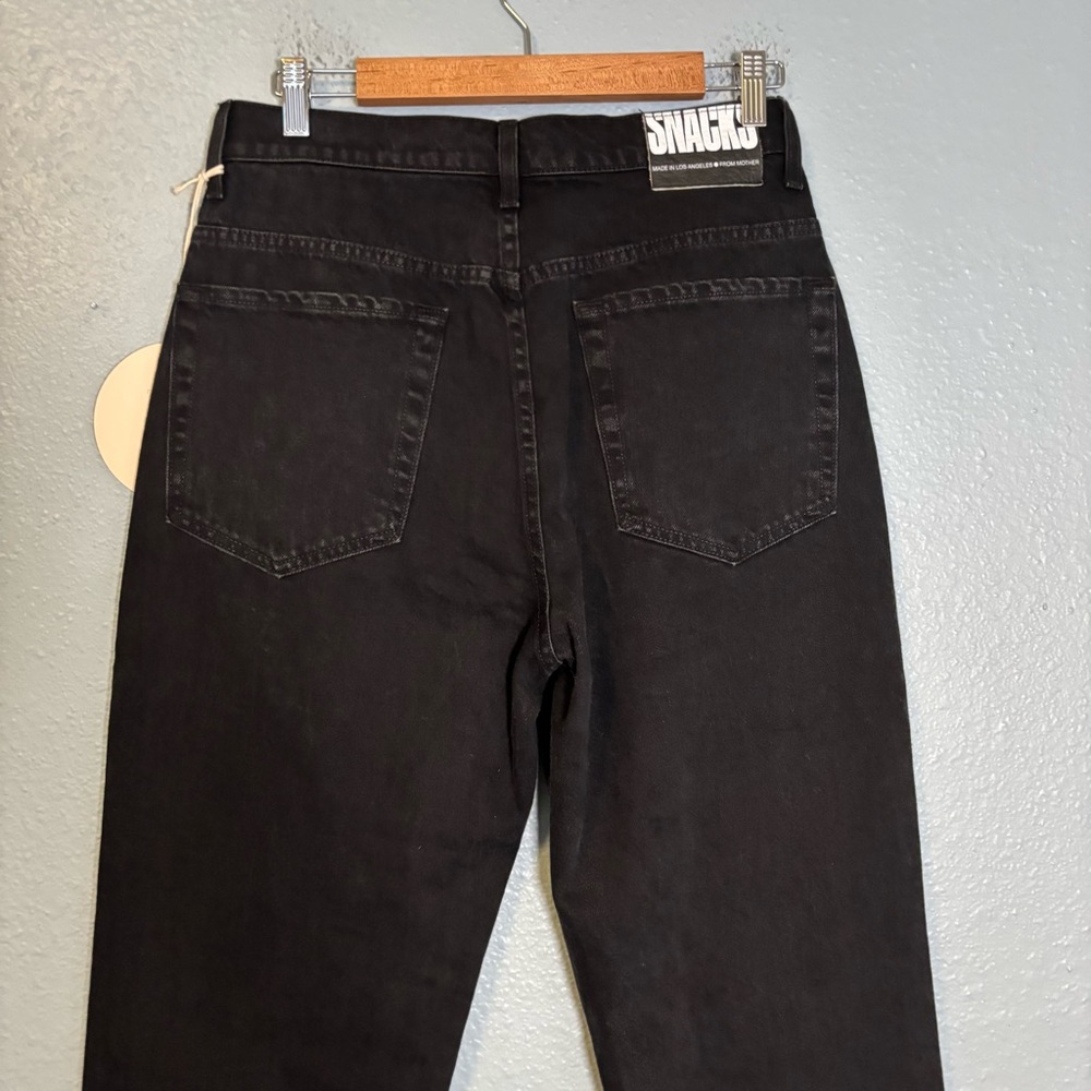 NWT Mother SNACKS! High Waisted Twizzy Skimp Jean Smacking Good Black - Picture 9 of 14
